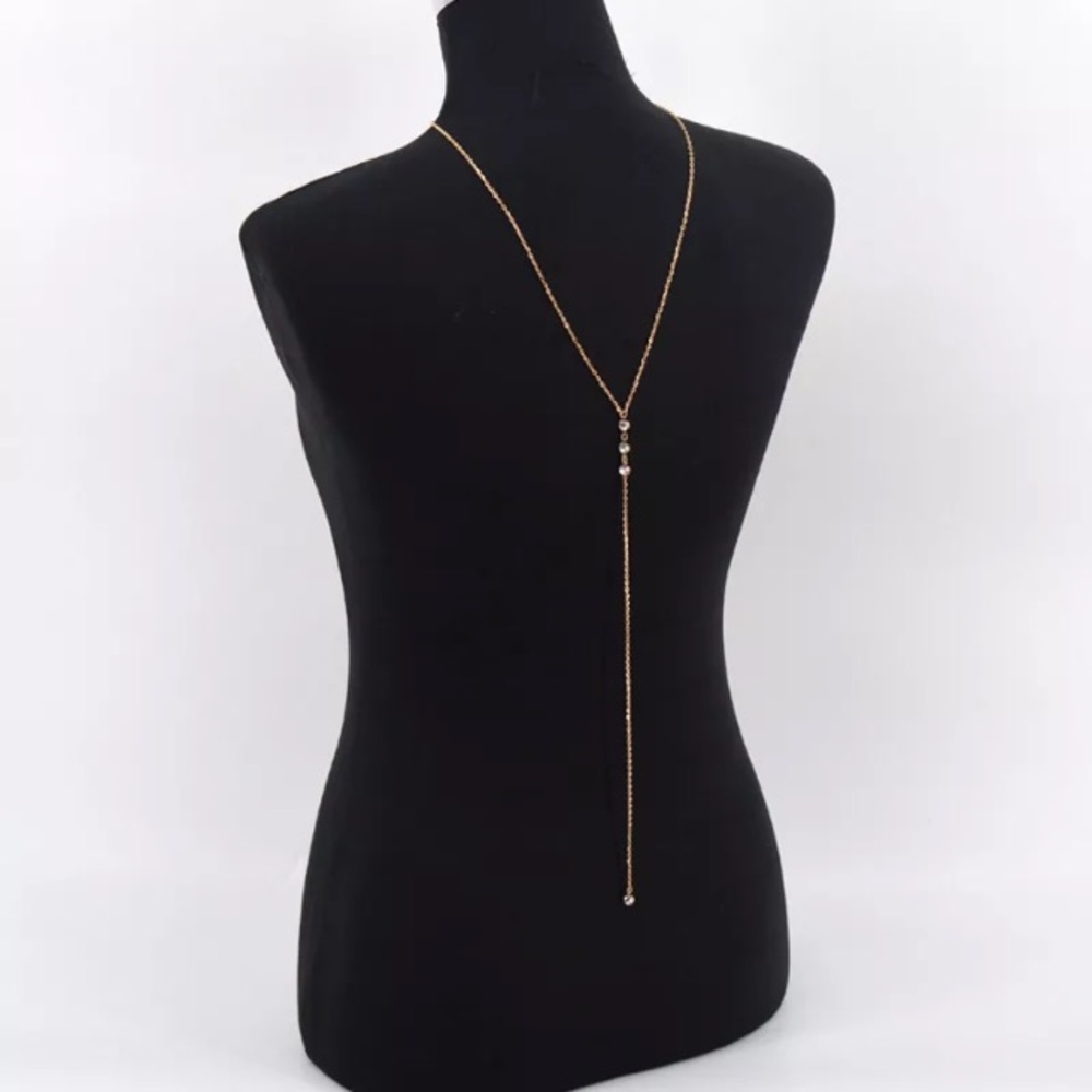 💐3/$20 or 4/$25 💐Gold backdrop necklace - Picture 2 of 7